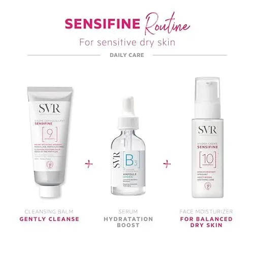 SVR Sensifine Cleansing Balm for Sensitive Skin - Gentle Makeup Remover & Face Wash - Hypoallergenic, Non-Greasy Hydration - 3.5 fl oz Avelisse