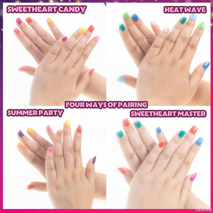 Townley Girl Disney Princess 18-Piece Water-Based Nail Polish Set - Quick Dry, Peels-Off, Safe for Ages 3+ Avelisse