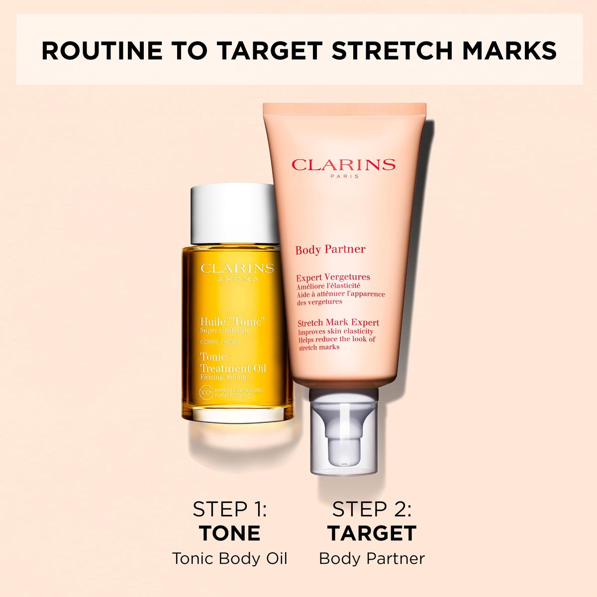 Clarins Body Partner Stretch Mark Expert – Award-Winning Stretch Mark Cream for Pregnancy and Weight Fluctuations, Fragrance Free, Minimal Ingredients, 5.8 oz Avelisse