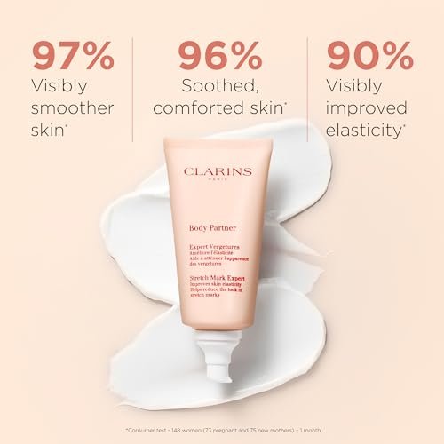 Clarins Body Partner Stretch Mark Expert – Award-Winning Stretch Mark Cream for Pregnancy and Weight Fluctuations, Fragrance Free, Minimal Ingredients, 5.8 oz Avelisse