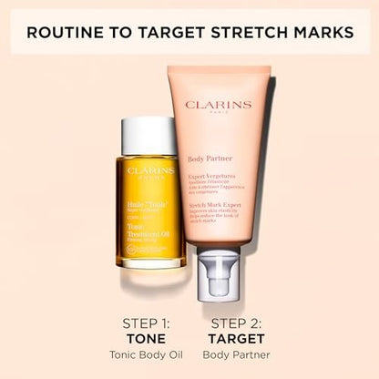Clarins Body Partner Stretch Mark Expert – Award-Winning Stretch Mark Cream for Pregnancy and Weight Fluctuations, Fragrance Free, Minimal Ingredients, 5.8 oz Avelisse