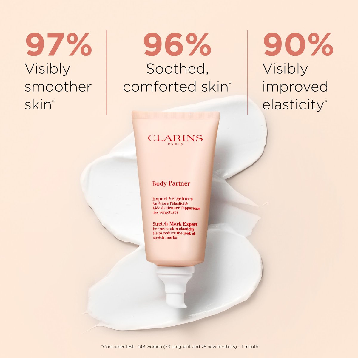 Clarins Body Partner Stretch Mark Expert – Award-Winning Stretch Mark Cream for Pregnancy and Weight Fluctuations, Fragrance Free, Minimal Ingredients, 5.8 oz Avelisse