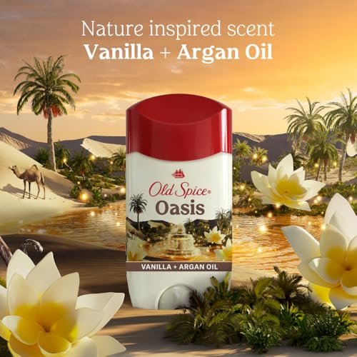 Old Spice Dry Feel Antiperspirant Deodorant for Men, 24/7 Long Lasting Freshness, Oasis with Vanilla + Argan Oil Scent, 2.6 oz - görsel 14