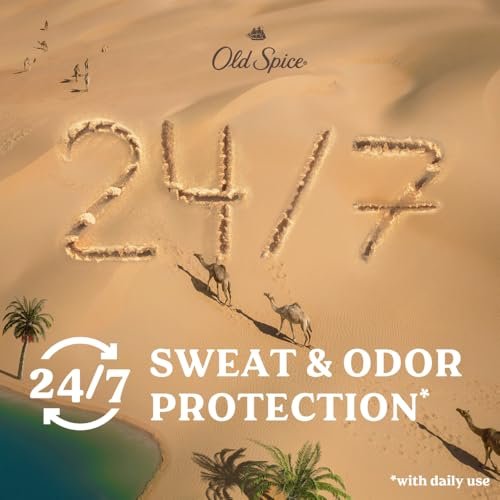 Old Spice Dry Feel Antiperspirant Deodorant for Men, 24/7 Long Lasting Freshness, Oasis with Vanilla + Argan Oil Scent, 2.6 oz - görsel 8