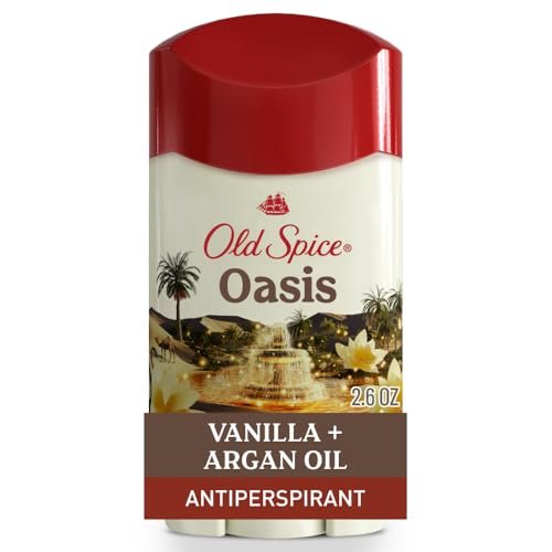 Old Spice Dry Feel Antiperspirant Deodorant for Men, 24/7 Long Lasting Freshness, Oasis with Vanilla + Argan Oil Scent, 2.6 oz - görsel 2