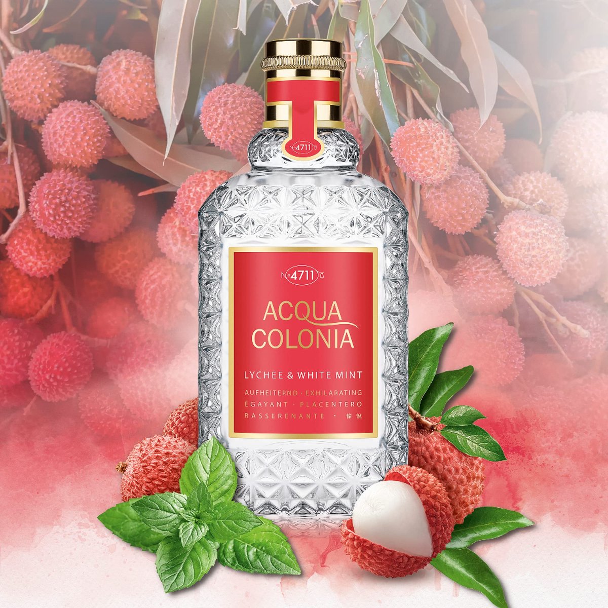 4711 Acqua Colonia Lychee and White Mint Eau de Cologne Spray for Unisex, 5.7 oz - görsel 9