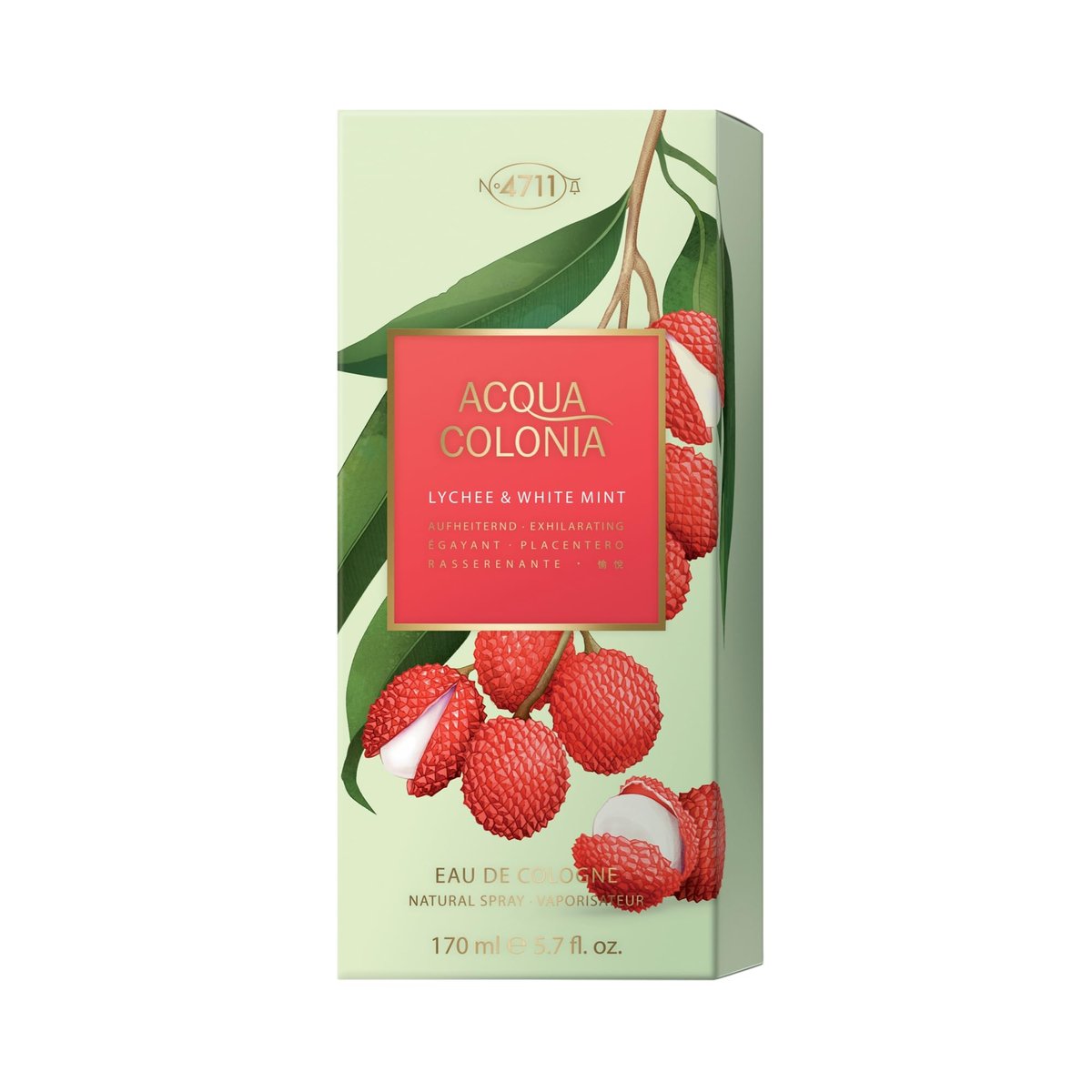 4711 Acqua Colonia Lychee and White Mint Eau de Cologne Spray for Unisex, 5.7 oz - görsel 5