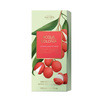 4711 Acqua Colonia Lychee and White Mint Eau de Cologne Spray for Unisex, 5.7 oz