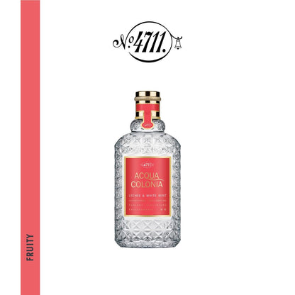 4711 Acqua Colonia Lychee and White Mint Eau de Cologne Spray for Unisex, 5.7 oz
