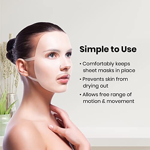 Lindo Silimask Reusable Silicone Facial Mask Cover for Sheet Masks – 2 Count with Travel Pouch - görsel 4