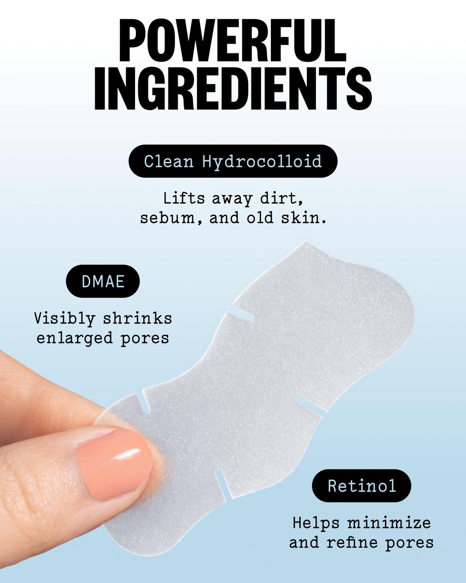 PEACE OUT Pore Strips for Nose and Face – Oil Absorbing Hydrocolloid Blackhead Remover, Pore Minimizing Strips with Retinol, Multi-Use Face Strips for Clogged Pores (8 Count) Avelisse
