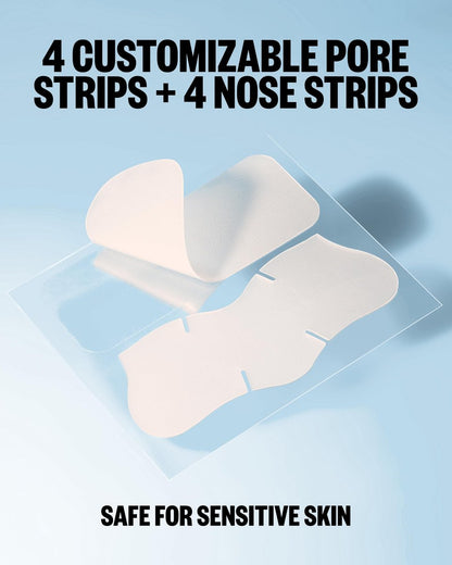 PEACE OUT Pore Strips for Nose and Face – Oil Absorbing Hydrocolloid Blackhead Remover, Pore Minimizing Strips with Retinol, Multi-Use Face Strips for Clogged Pores (8 Count) Avelisse