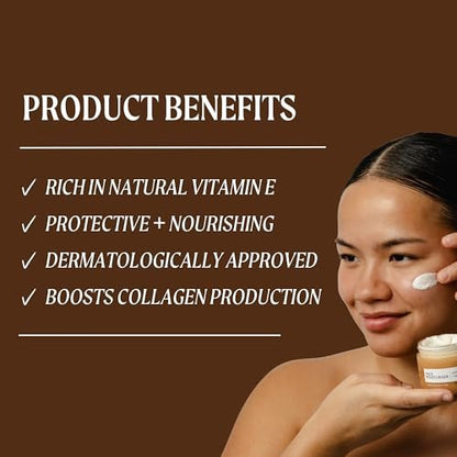 UPCIRCLE Face Moisturiser with Argan Powder - Nourishing Day Cream, Vitamin E, Aloe Vera, Glycerin, Shea & Coconut Butter - Natural Vegan Cruelty-Free 1.7oz Avelisse