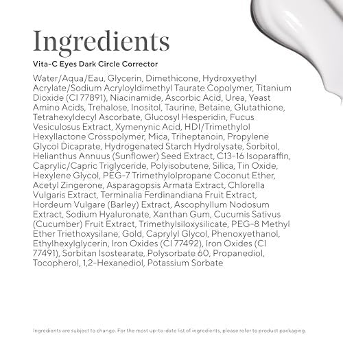 Murad Vita-C Eyes Dark Circle Corrector – Gold-Stabilized Vitamin C, Algae, and Cucumber Eye Serum for Brightening, Reducing Puffiness, and Smoothing Fine Lines – 0.5 Fl Oz Avelisse