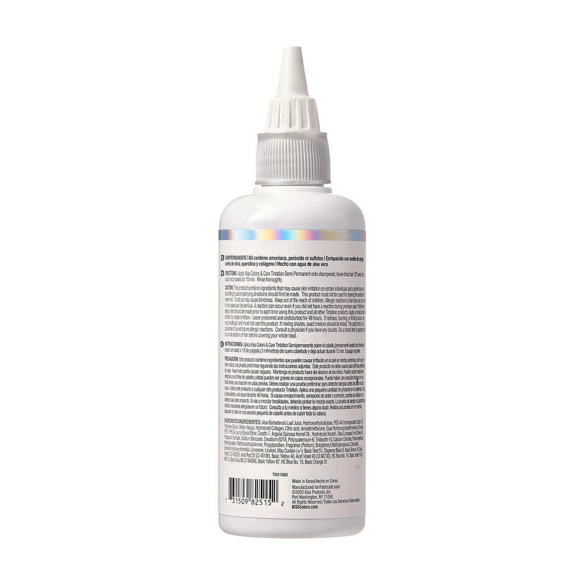 Red by Kiss Tintation Semi-Permanent Hair Color - Clear, 5 Fl Oz - Aloe Vera & Argan Oil Formula with Collagen & Keratin - görsel 13