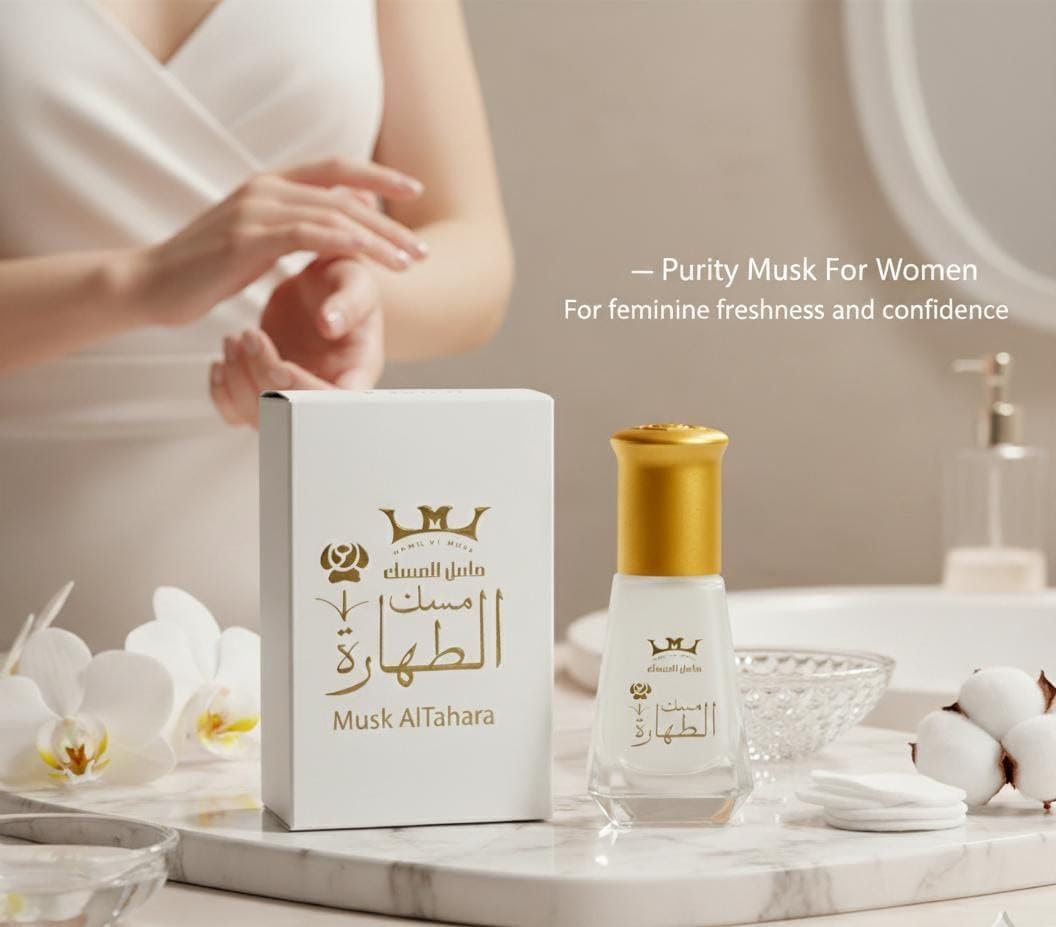 Mesk Al Tahara White Musk Pure Arabian Oil Perfume – Long-Lasting Fragrance Oil, Halal, 6ml - görsel 5