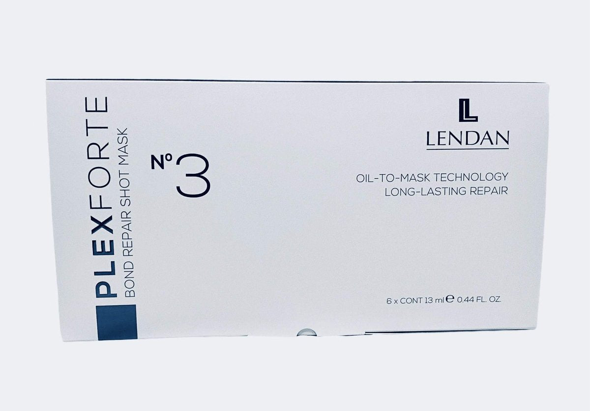 Lendan PlexForte Nº3 Bond Repair Shot Mask – Professional Instant Hair Repair Treatment, 6 × 13 ml Vials Avelisse