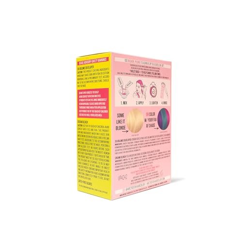 ARCTIC FOX Bleach Please Hair Lightening Kit - Complete Cream Bleach with 35 Volume Developer, Latex-Free Gloves, Infused with Acai, Cocoa, Sunflower Oil & Papaya - Vegan & Cruelty-Free - görsel 3