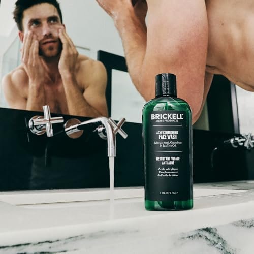 Brickell Men's Acne Face Wash – Natural & Organic Cleanser with 2% Salicylic Acid, 6 oz - görsel 8