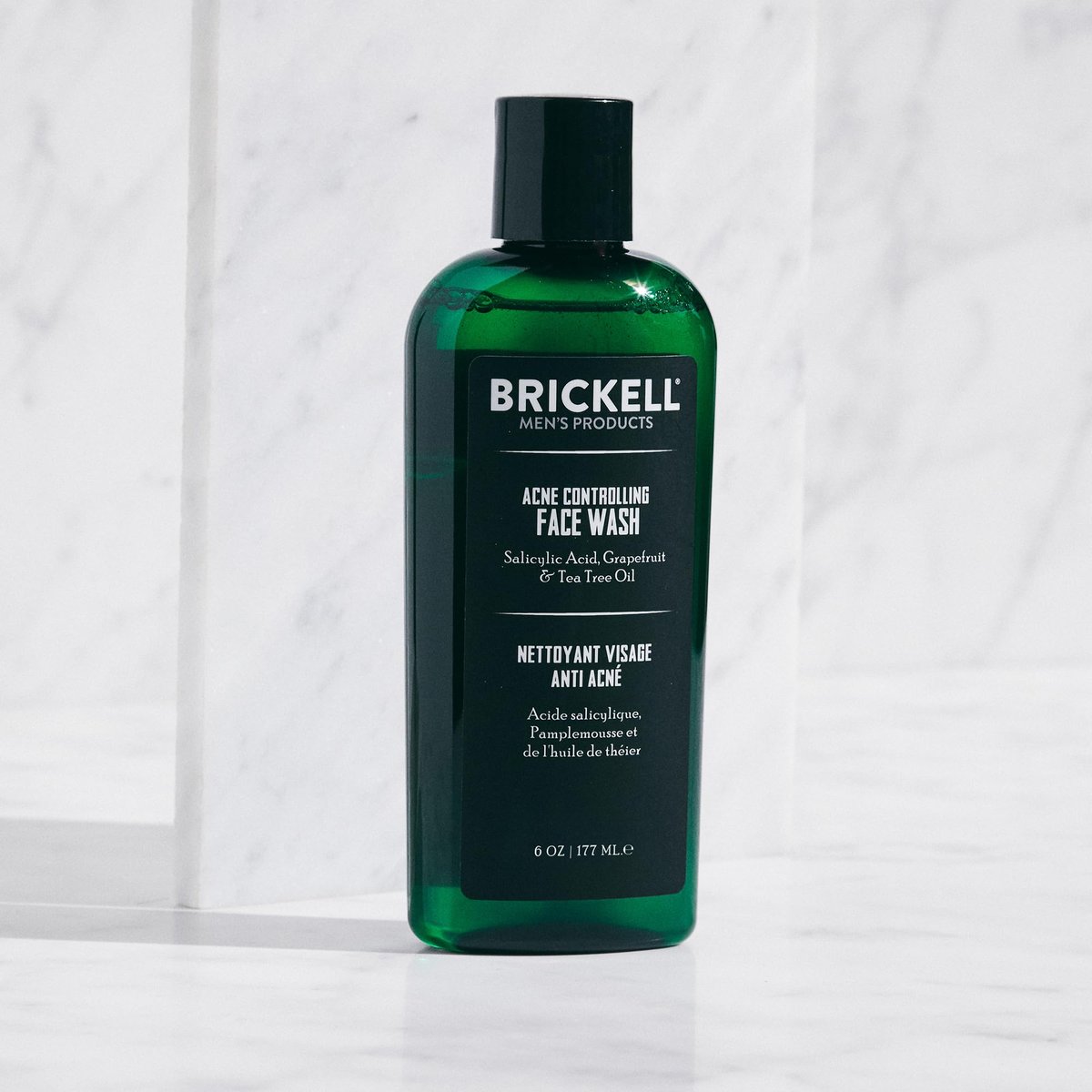 Brickell Men's Acne Face Wash – Natural & Organic Cleanser with 2% Salicylic Acid, 6 oz - görsel 3
