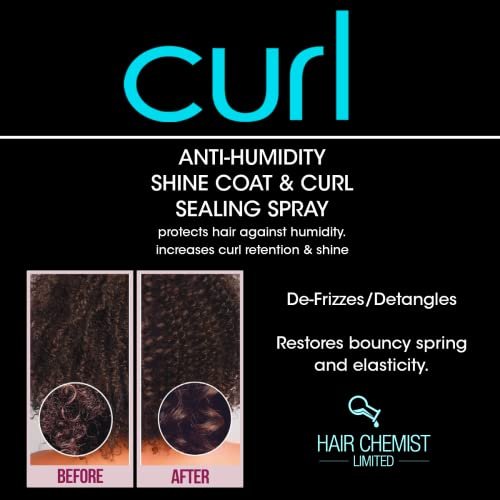 Hair Chemist CURL Anti Humidity Shine Coat & Curl Sealing Spray - 8 oz Avelisse
