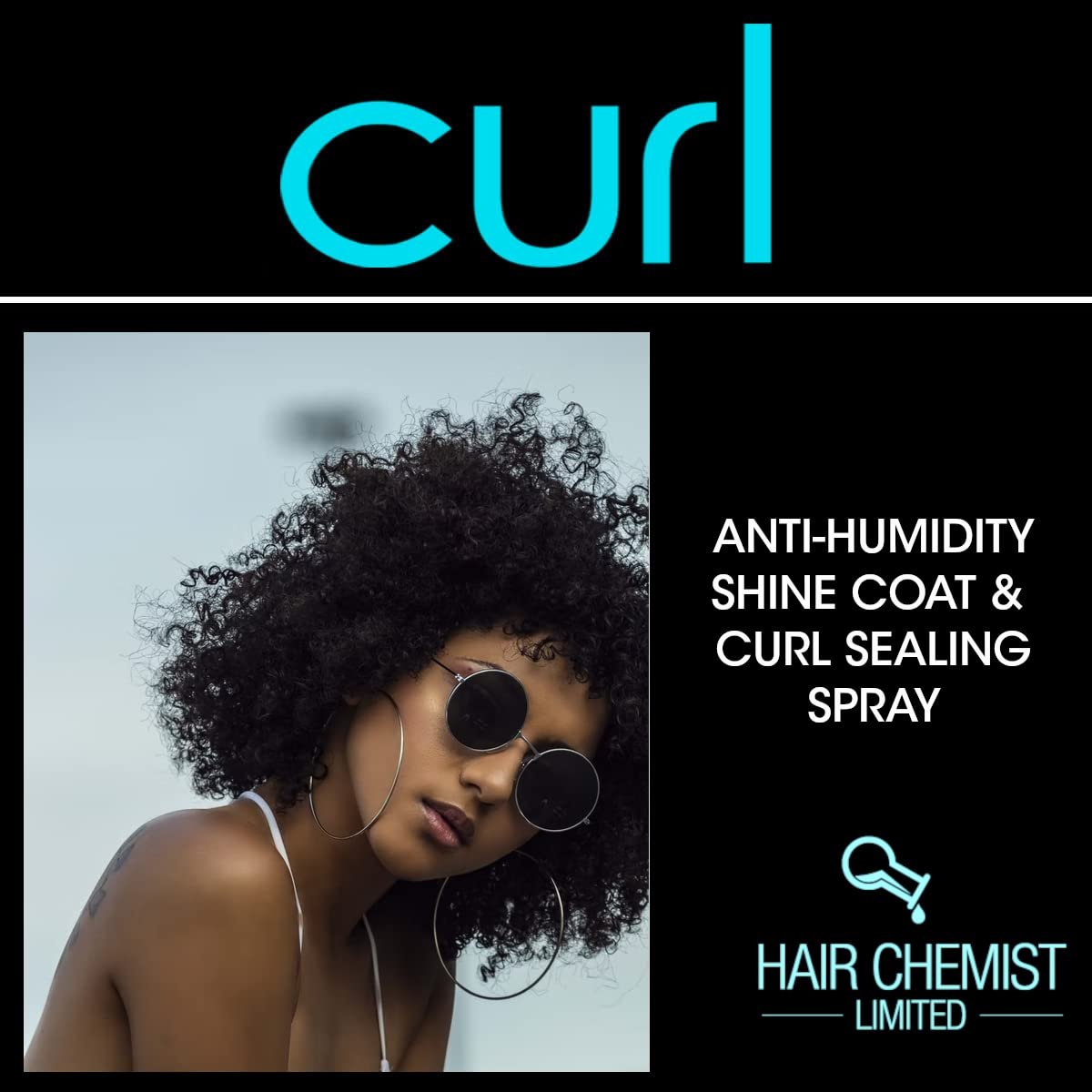 Hair Chemist CURL Anti Humidity Shine Coat & Curl Sealing Spray - 8 oz Avelisse