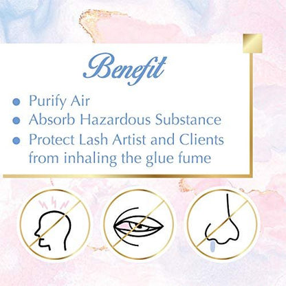 Lyon Lash Anti Allergy Gel Air Refresher | Absorb Fume & Odor from Lash Adhesive | Less Stinging and Headache After Use | Suitable For Classic & Volume Lashing | Eyelash Extension Supplies & Tools Avelisse