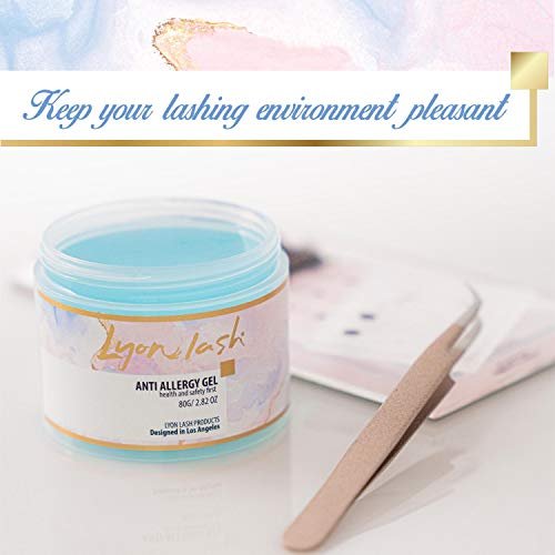 Lyon Lash Anti Allergy Gel Air Refresher | Absorb Fume & Odor from Lash Adhesive | Less Stinging and Headache After Use | Suitable For Classic & Volume Lashing | Eyelash Extension Supplies & Tools Avelisse