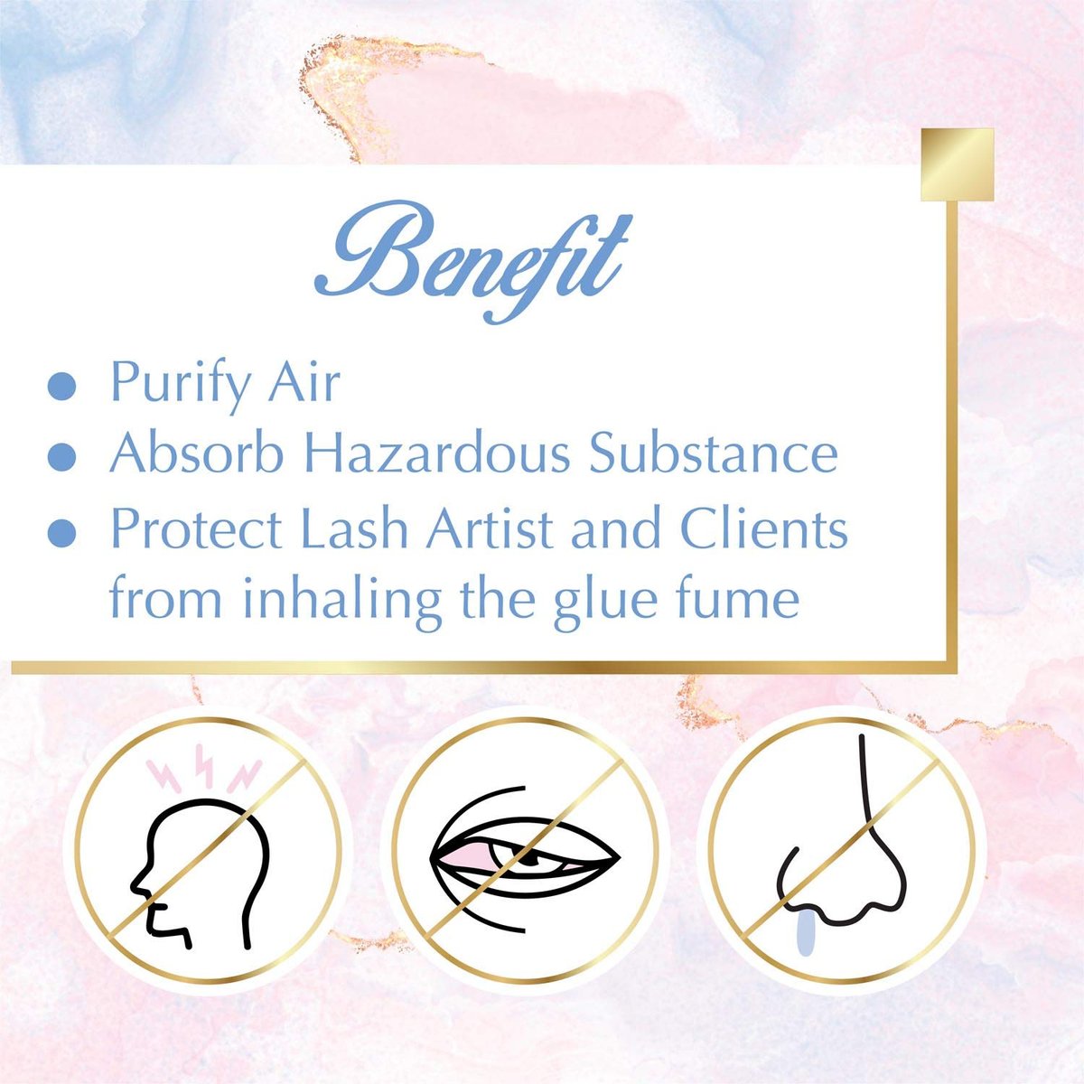 Lyon Lash Anti Allergy Gel Air Refresher | Absorb Fume & Odor from Lash Adhesive | Less Stinging and Headache After Use | Suitable For Classic & Volume Lashing | Eyelash Extension Supplies & Tools Avelisse
