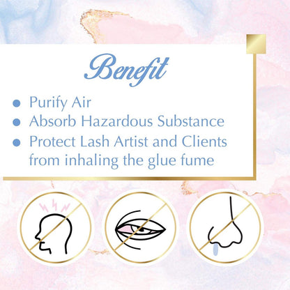 Lyon Lash Anti Allergy Gel Air Refresher | Absorb Fume & Odor from Lash Adhesive | Less Stinging and Headache After Use | Suitable For Classic & Volume Lashing | Eyelash Extension Supplies & Tools Avelisse