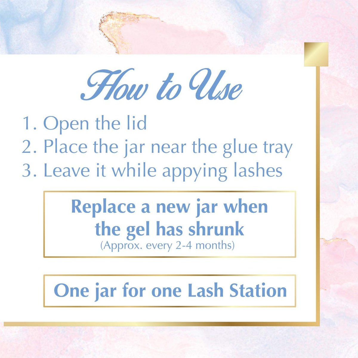 Lyon Lash Anti Allergy Gel Air Refresher | Absorb Fume & Odor from Lash Adhesive | Less Stinging and Headache After Use | Suitable For Classic & Volume Lashing | Eyelash Extension Supplies & Tools Avelisse