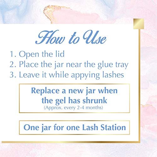 Lyon Lash Anti Allergy Gel Air Refresher | Absorb Fume & Odor from Lash Adhesive | Less Stinging and Headache After Use | Suitable For Classic & Volume Lashing | Eyelash Extension Supplies & Tools Avelisse