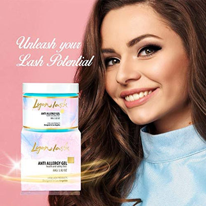 Lyon Lash Anti Allergy Gel Air Refresher | Absorb Fume & Odor from Lash Adhesive | Less Stinging and Headache After Use | Suitable For Classic & Volume Lashing | Eyelash Extension Supplies & Tools Avelisse
