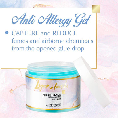Lyon Lash Anti Allergy Gel Air Refresher | Absorb Fume & Odor from Lash Adhesive | Less Stinging and Headache After Use | Suitable For Classic & Volume Lashing | Eyelash Extension Supplies & Tools Avelisse