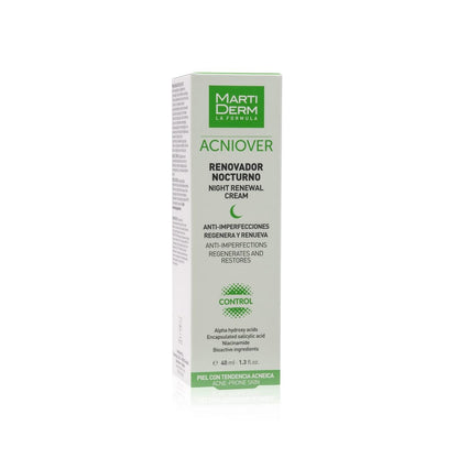 Martiderm Acniover Night Renewer 40ml – Overnight Acne Treatment & Skin Renewal Cream