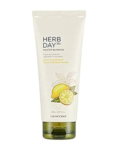 The Face Shop Herb Day 365 Master Blending Cleansing Foam Lemon & Grapefruit - 5.7 Fl Oz - görsel 2