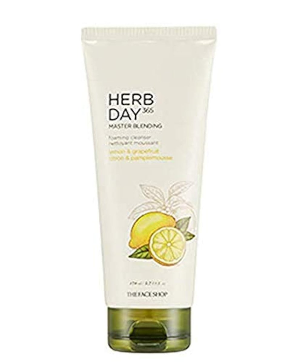 The Face Shop Herb Day 365 Master Blending Cleansing Foam Lemon & Grapefruit - 5.7 Fl Oz - görsel 1