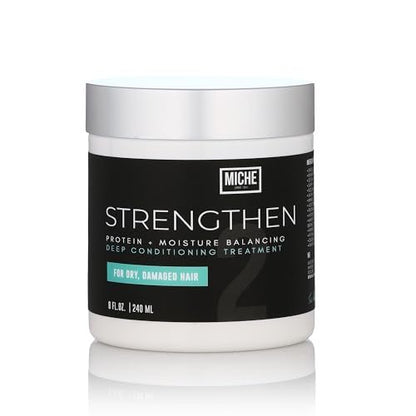 Miche Strengthen Protein Deep Conditioner – Paraben-Free Deep Conditioner for Curly, Kinky & Wavy Hair – Breakage Control & Strengthening – Hydrolyzed Baobab Protein – 8 oz Avelisse