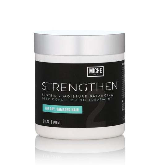 Miche Strengthen Protein Deep Conditioner – Paraben-Free Deep Conditioner for Curly, Kinky & Wavy Hair – Breakage Control & Strengthening – Hydrolyzed Baobab Protein – 8 oz Avelisse