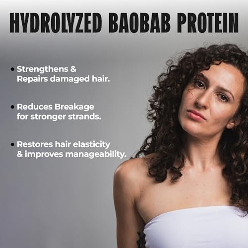 Miche Strengthen Protein Deep Conditioner – Paraben-Free Deep Conditioner for Curly, Kinky & Wavy Hair – Breakage Control & Strengthening – Hydrolyzed Baobab Protein – 8 oz Avelisse