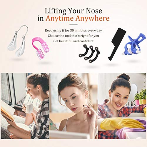 5-Piece Silicone Nose Up Lifting Clips – Painless Nose Shaper & Bridge Slimming Tool for Women Avelisse