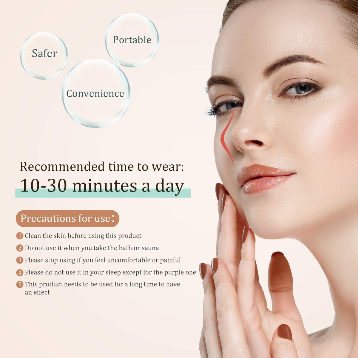 5-Piece Silicone Nose Up Lifting Clips – Painless Nose Shaper & Bridge Slimming Tool for Women Avelisse