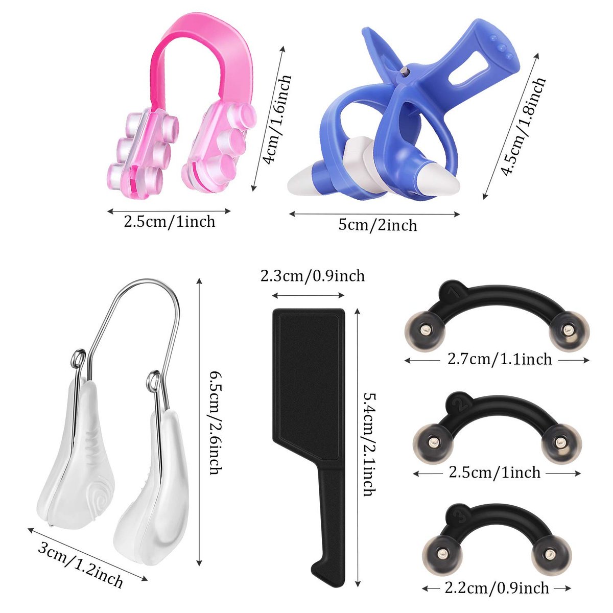 5-Piece Silicone Nose Up Lifting Clips – Painless Nose Shaper & Bridge Slimming Tool for Women Avelisse