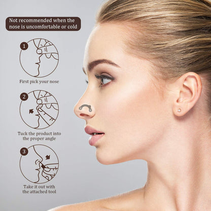 5-Piece Silicone Nose Up Lifting Clips – Painless Nose Shaper & Bridge Slimming Tool for Women Avelisse