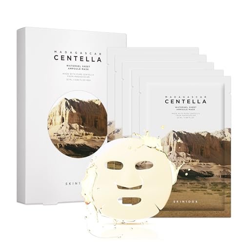 SKIN1004 Madagascar Centella Watergel Sheet Ampoule Mask - 5 Pack | Hydrating Korean Face Mask with Centella Asiatica for Deep Hydration - görsel 2