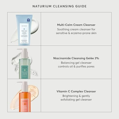 Naturium Niacinamide Cleansing Gelée 3% Plus Hyaluronic Acid & Vitamin C - Gentle Smoothing Face Wash, 7.1 oz Avelisse