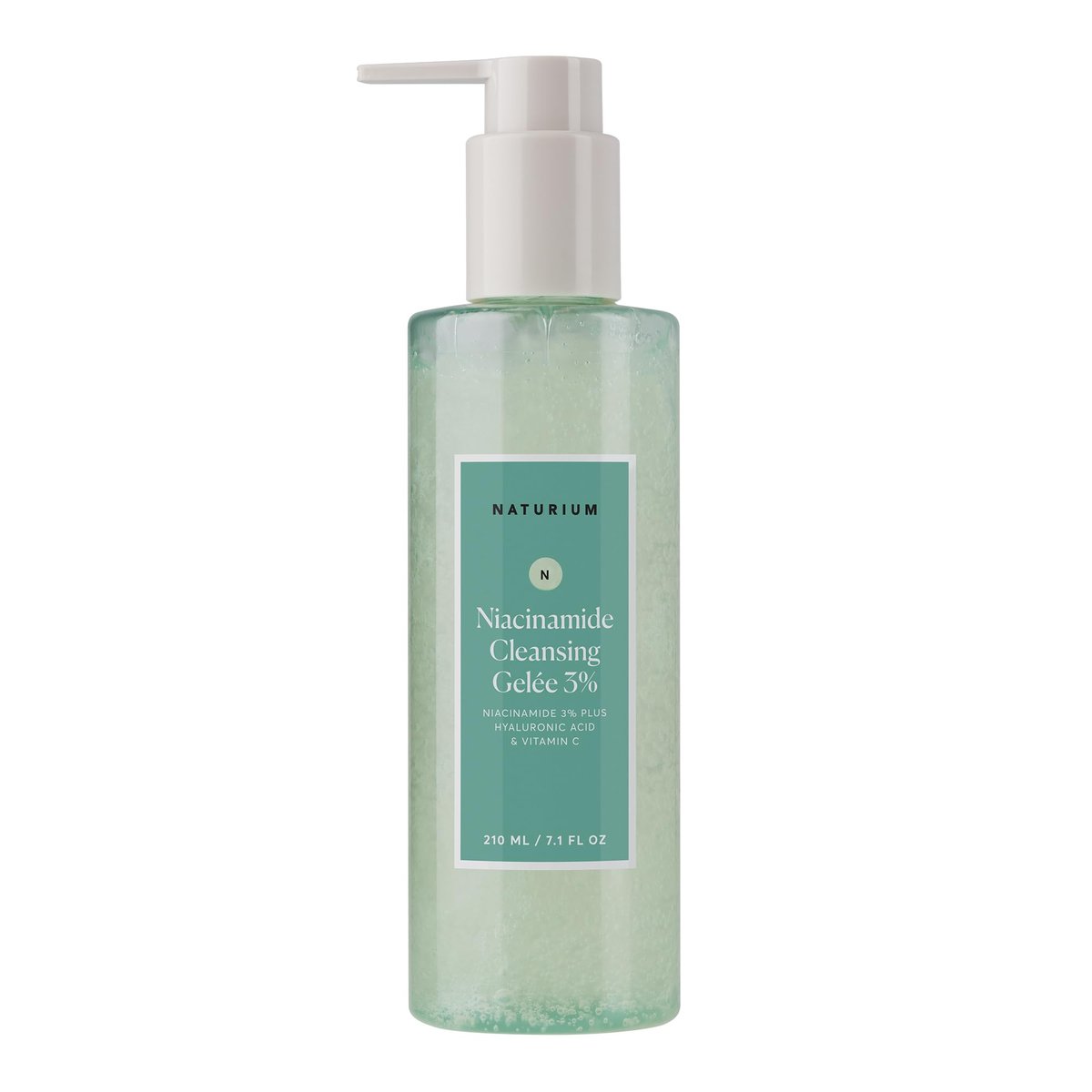 Naturium Niacinamide Cleansing Gelée 3% Plus Hyaluronic Acid & Vitamin C - Gentle Smoothing Face Wash, 7.1 oz Avelisse