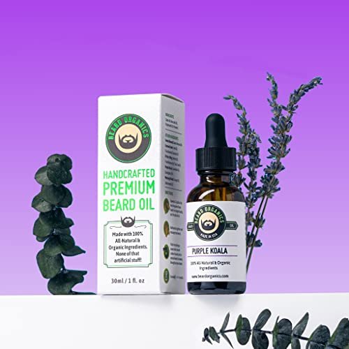 Beard Organics Purple Koala Beard Oil - Eucalyptus & Lavender, 1 fl oz - görsel 8