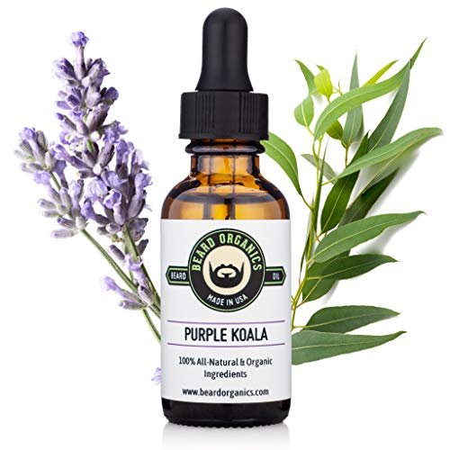 Beard Organics Purple Koala Beard Oil - Eucalyptus & Lavender, 1 fl oz - görsel 2