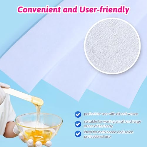 MIRUCOO Non-Woven Wax Strip Roll – 3 Inches x 60 Yards Professional Body & Facial Hair Removal - görsel 6